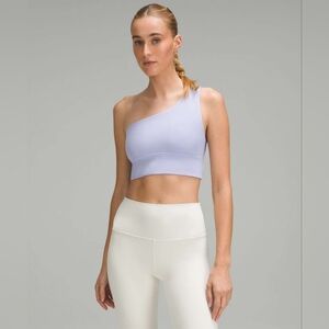 Lululemon Align Asymmetrical Bra *Light Support A/B Cup Lilac Smoke Size 8